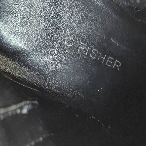 Marc Fisher Snake Print Block Heel Stretch Boot Size 8M - Picture 9 of 12